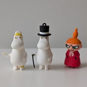 Moominpappa Snork Maiden Little My Figurines (Set Of 3)